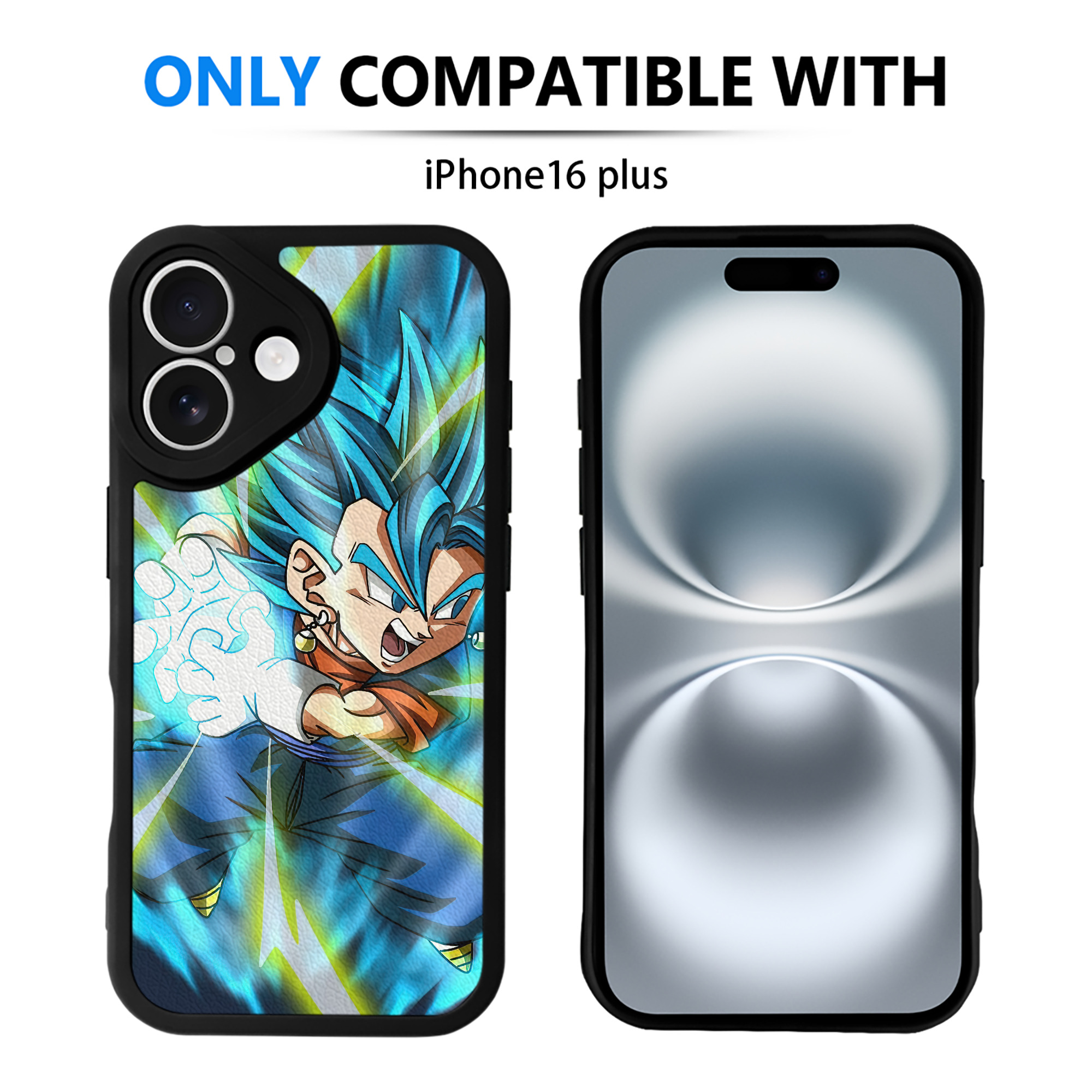 （画像用） ドラゴンボール DRAGON BALL 【iPhone 16シリーズ対応】シリコンスマホケース（レザー調） 材質：シリコン